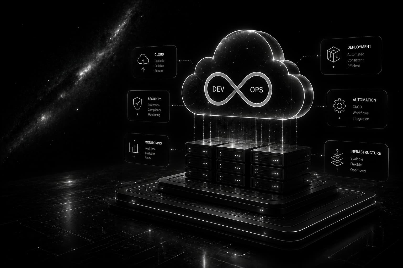 Cloud and DevOps infrastructure dashboard preview by Virtanis